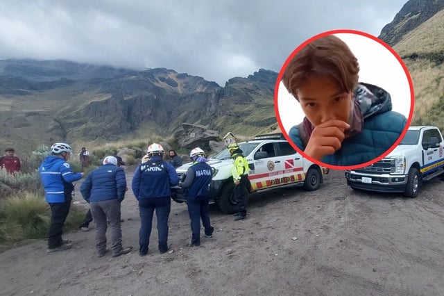 Paolo, un adolescente de 14 años desaparecido en Coyoacán, fue hallado sin vida en el volcán Iztaccíhuatl. Foto: Brigada de Rescate del Socorro Alpino de México A.C.