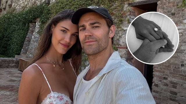 Paul Wesley and Natalie Kuckenburg get engaged. | Image: Instagram