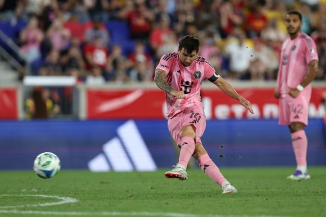 Lionel Messi lors du match de l'Inter Miami contre les New York Red Bulls en MLS, le 19 juillet 2025 à Harrison
