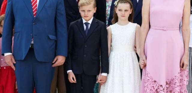 Photo de famille pour les 20 ans de règne d'Albert II à Monaco, le 19 juillet 2025