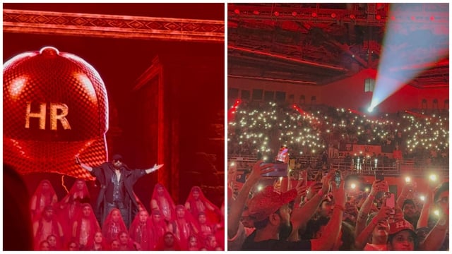The moment Himesh Reshammiya appeared on stage, wearing his signature cap and a over-sized jacket, the crowd erupted into a frenzy.
