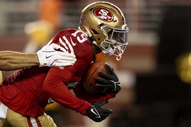 The 49ers’ Jacob Cowing is among a number of young wide receivers who could get a long look in camp as Brandon Aiyuk and Ricky Pearsall deal with injuries, Jauan Jennings seeks a new contract and Demarcus Robinson faces a potential suspension from the NFL after his offseason DUI conviction.