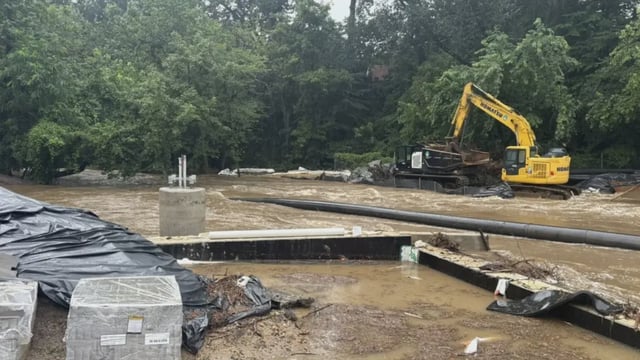 Flooding at the Sligo Creek on July 19, 2025. Credit: Maryland-National Capital Park Police
