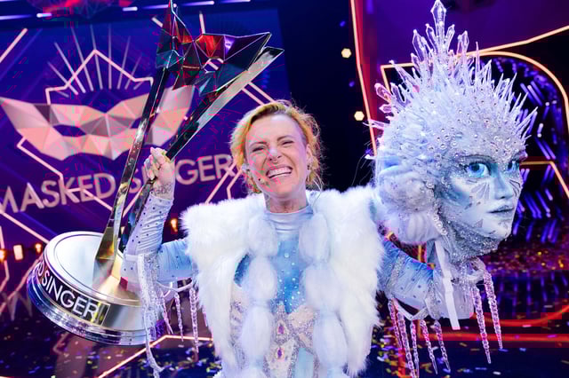 Jennifer Weist siegte im Kostüm „Die Eisprinzessin“ bei der Pro-Sieben-Show „The Masked Singer“ im Jahr 2024