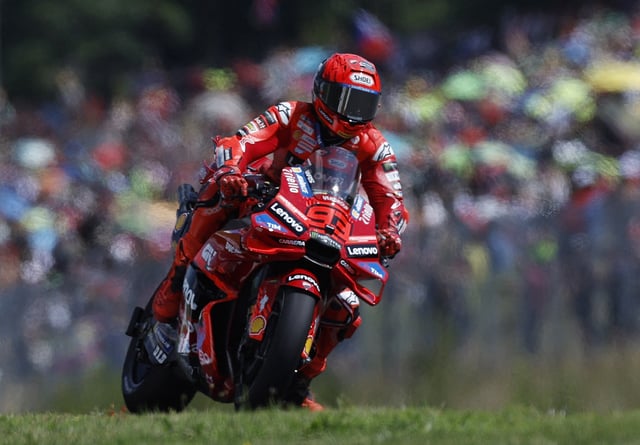 MotoGP - Czech Republic Grand Prix - Masaryk Circuit, Brno, Czech Republic - July 20, 2025 Ducati Lenovo Team's Marc Marquez in action during the MotoGP race REUTERS/David W Cerny