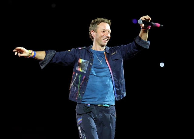 Chris Martin performing in Las Vegas in June.