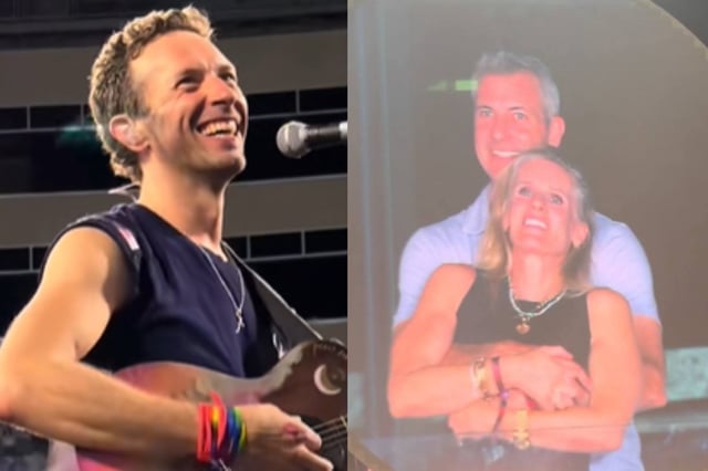 El cantante de Coldplay se refirió irónicamente al episodio de la kiss cam