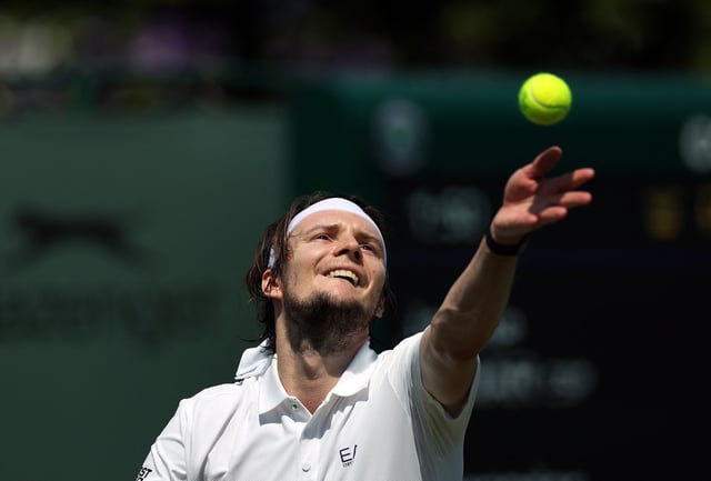 Tennis - Wimbledon - All England Lawn Tennis and Croquet Club, London, Britain - July 1, 2025 Kazakhstan's Alexander Bublik in action during his first round match against Spain's Jaume Munar REUTERS/Isabel Infantes/File Photo