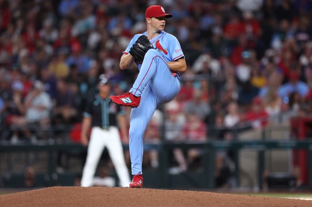 PHOENIX, ARIZONA - JULY 19: Starter Sonny Gray #54 of the St. Louis Cardinals pitches during the third inning against the Arizona Diamondbacks at Chase Field on July 19, 2025 in Phoenix, Arizona.