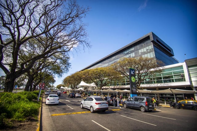 Parte de los estacionamientos de Aeroparque