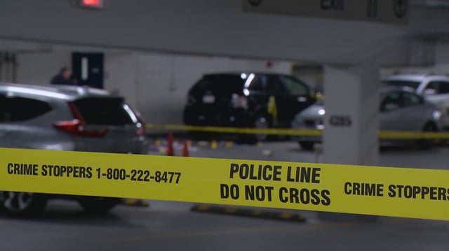 Calgary Police Service investigate what is believed to be a targeted shooting in a parkade. A 23-year-old woman was killed Saturday as she was leaving work.