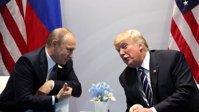 Vladmir Putin and Donald Trump at the G-20 meet. Source: Kremlin press office