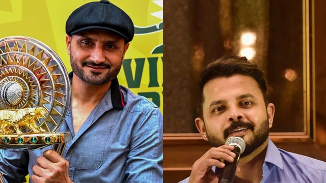 Harbhajan Singh, Sreesanth (PTI Photo)