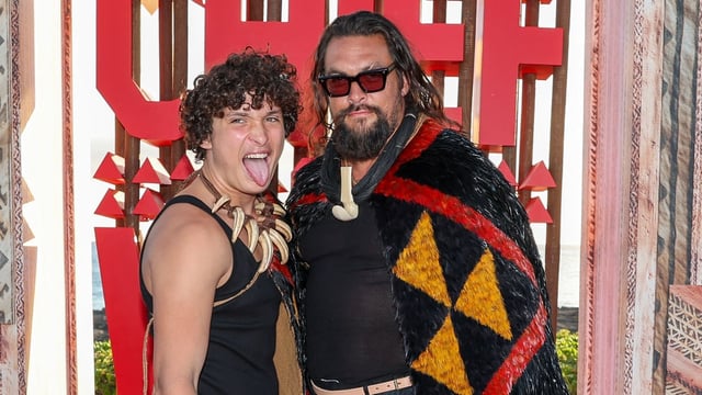 Jason Momoa with his son Nakoa Wolf