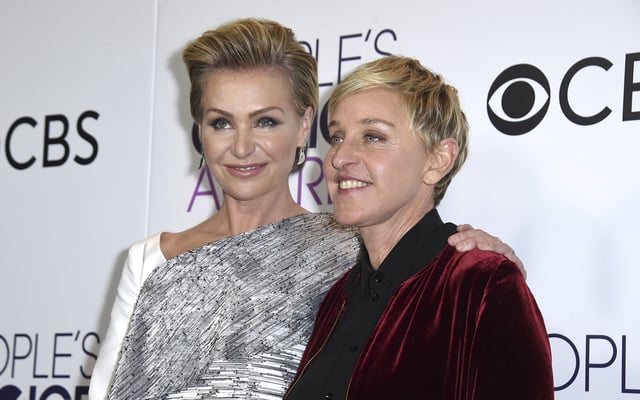 Portia de Rossi, Schauspielerin, und Ellen DeGeneres, US-Talkshowlegende, bei den „People's Choice Awards“ (2017).