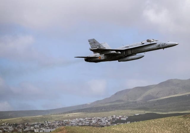 Un F-18 español en una imagen de archivo.
