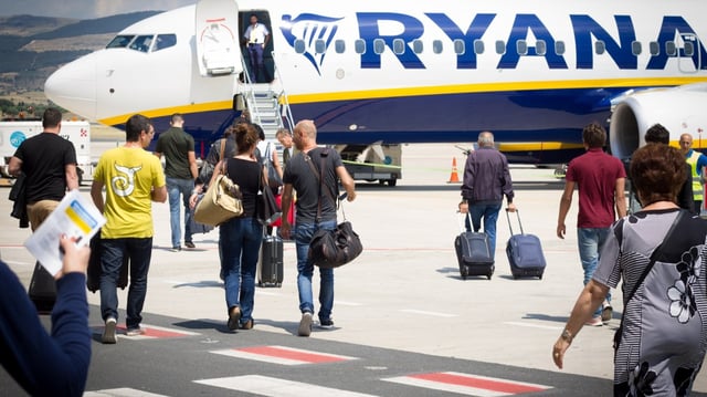 Ryanair carried 57.9 million passengers in its first quarter, a year-on-year increase of 4 per cent