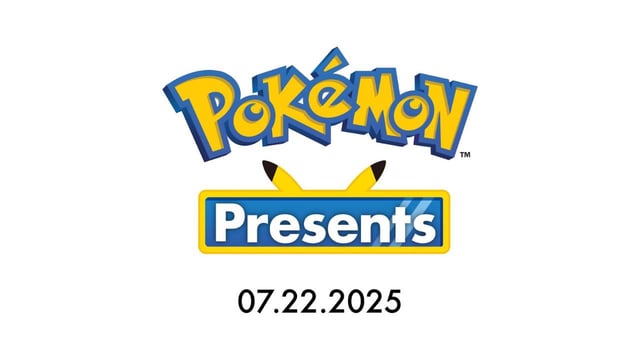 The Pokémon Presents logo with the date of the broadcast, 07.22.2025.