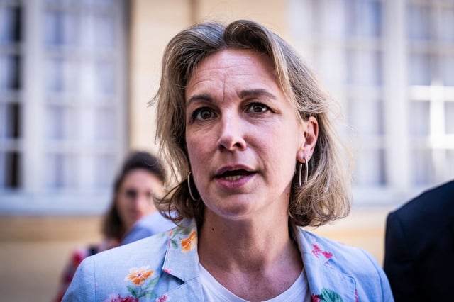 La secrétaire générale de la CFDT, Marylise Léon, le 24 juin à Matignon.