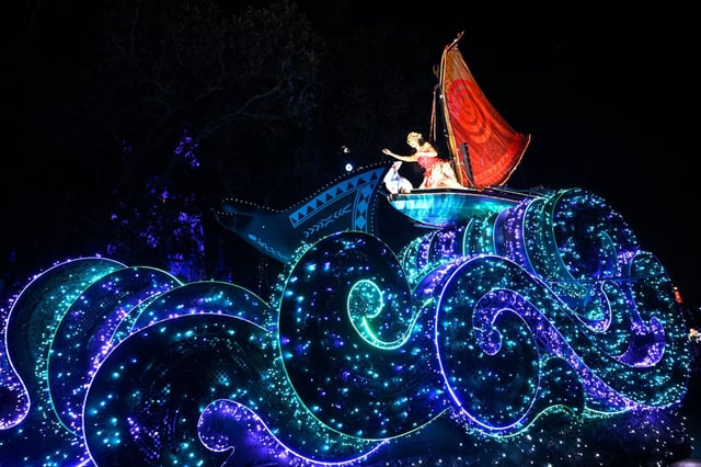 Walt Disney World’s Magic Kingdom theme park officially debuts the Disney Starlight: Dream the Night Away parade, on Sunday in Lake Buena Vista. (Phelan M. Ebenhack for the Orlando Sentinel)