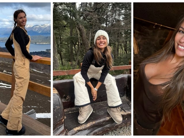 Pampita en Bariloche. Fotos: Instagram.