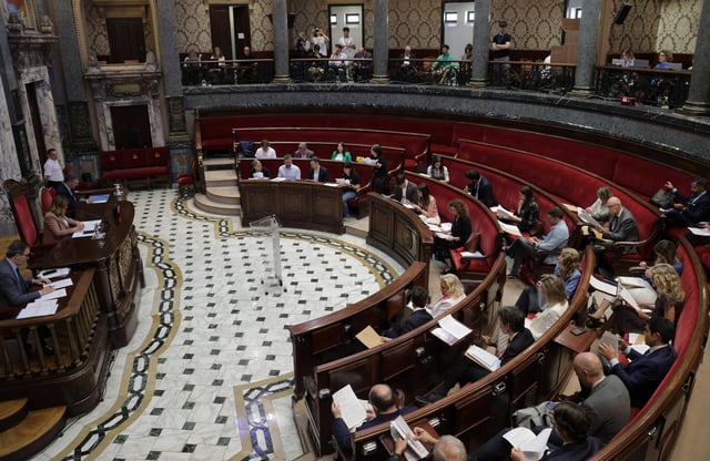 Pleno del mes de mayo en el Ayuntamiento de València.