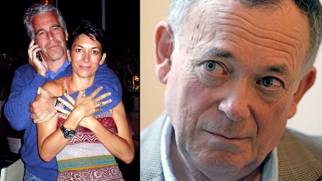 Ian Maxwell, right, said the public had been “sold the lie” about Jeffrey Epstein and Ghislaine Maxwell