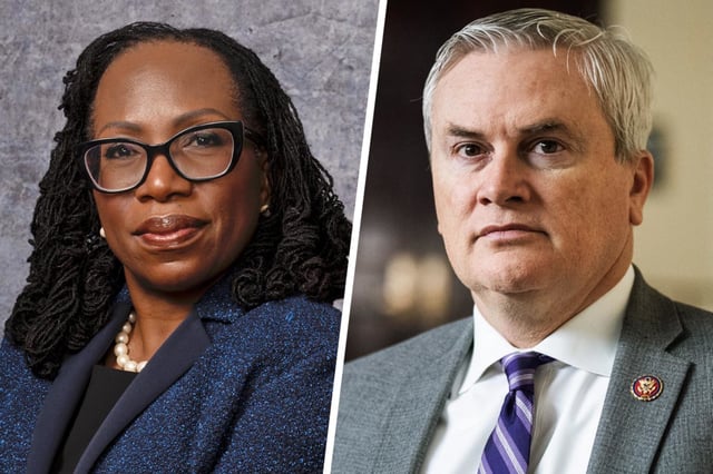 Justice Ketanji Brown Jackson; Rep. James Comer, R-Ky.