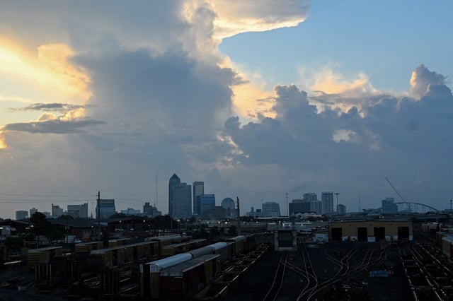 The Jacksonville skyline.