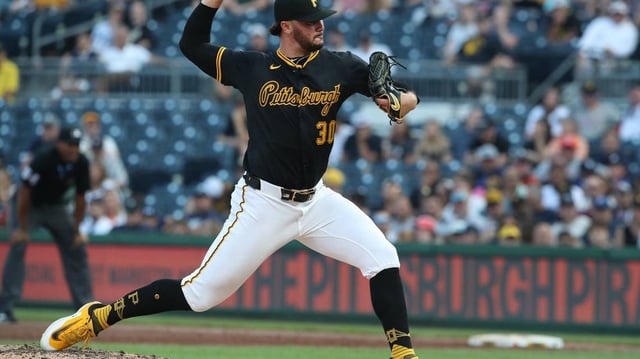 Jul 21, 2025; Pittsburgh, Pennsylvania, USA;  Pittsburgh Pirates starting pitcher Paul Skenes (30) pitches against the Detroit Tigers during the third inning at PNC Park. Mandatory Credit: Charles LeClaire-Imagn Images