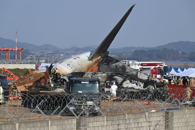 The Boeing 737-800 belly-landed at Muan airport and exploded in a fireball after slamming into a concrete barrier, killing 179 people