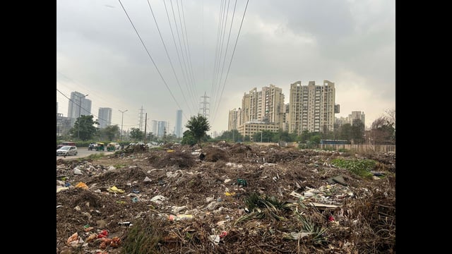 Housing societies are hiring tractor-trolleys to transport waste to dumping points, often without trained staff or segregation systems—resulting in indiscriminate dumping that threatens to tip Gurugram into a full-blown health emergency. (HT PHOTO)