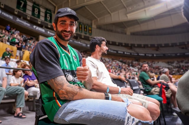 Ricky Rubio, con la camiseta del Joventut.
