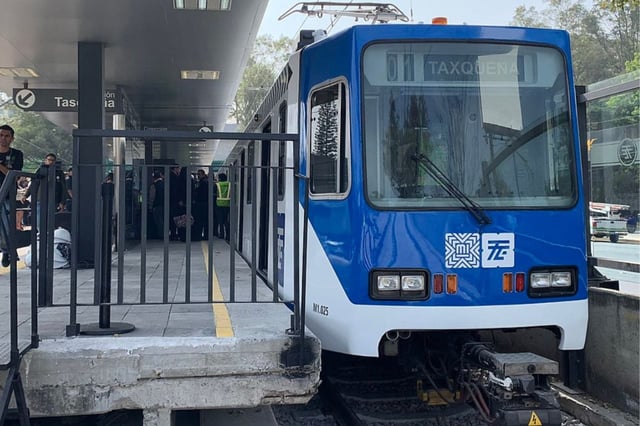 El Tren Ligero de CDMX opera provisionalmente entre Tasqueña y Estadio Azteca por lluvias. Foto: Sitio oficial de &#34;Mexico City&#34;