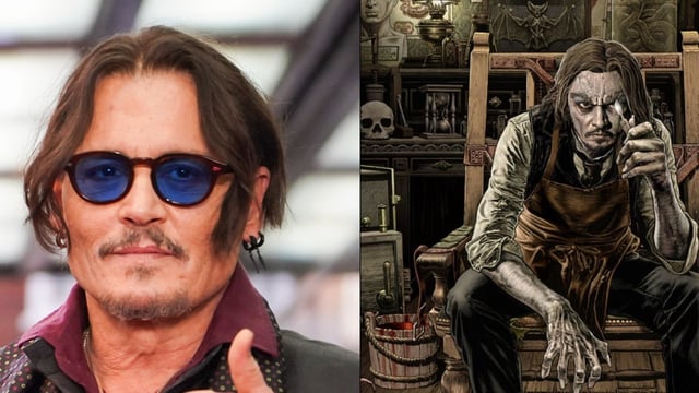 Hyde's artwork is modeled after Johnny Depp