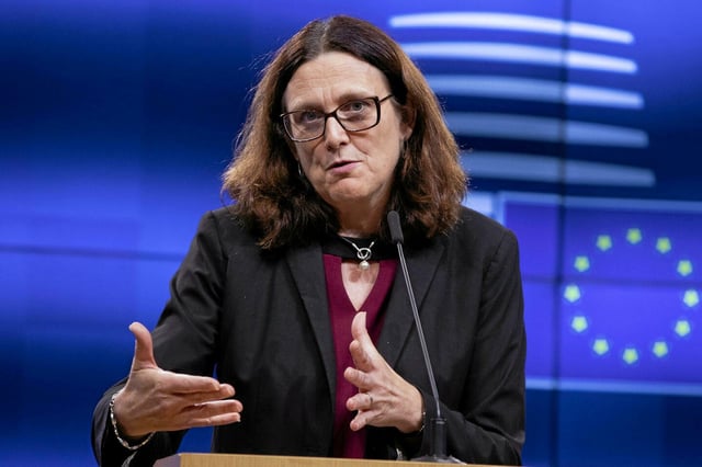 Cecilia Malmström, ici en 2019, quand elle était commissaire européenne au Commerce.
