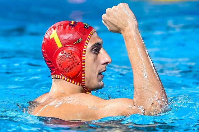 El portero de la selección española de waterpolo Unai Aguirre.