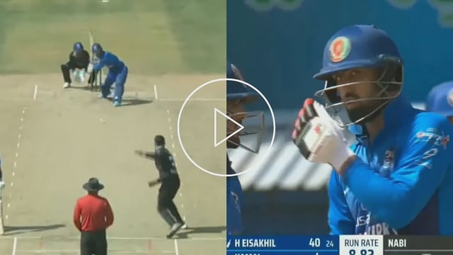 &#39;Probably First Time In History&#39;: Mohammad Nabi&#39;s Son Hassan Eisakhil Hits Him Massive Six, Video Goes Viral