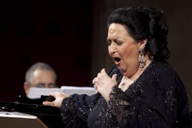 La cantante de ópera Montserrat Caballé.