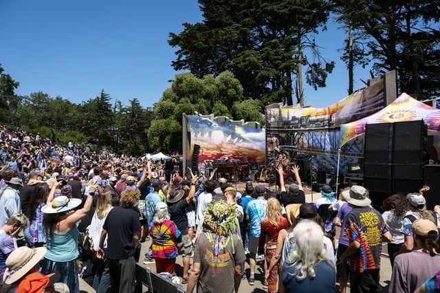On Jerry Day in San Francisco, Deadheads wear tie dye to honor the legacy of the late Jerry Garcia of The Grateful Dead.
