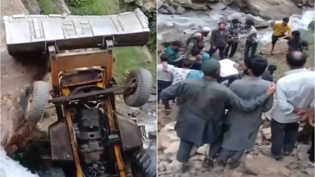 3 killed after JCB tractor plunges into deep gorge on Dachhan-Kishtwar Road | Image: Republic