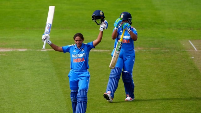 Harmanpreet Kaur smashes the second-fastest ton by an Indian in Women's ODIs.