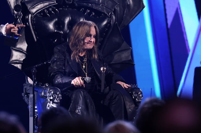 File photo: Ozzy Osbourne speaks onstage during the 2024 Rock &amp; Roll Hall of Fame Induction Ceremony streaming on Disney+ at Rocket Mortgage Fieldhouse on October 19, 2024 in Cleveland, Ohio.
