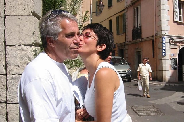 Ghislaine Maxwell y Jefrey Epstein.
