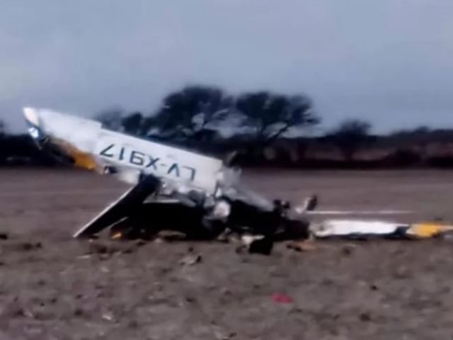 Avioneta siniestrada en la que se mató el intendente de Reducción