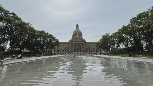 A quiet day at the Alberta Legislature.