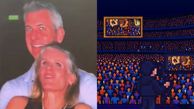 El videojuego \"Coldplay Canoodlers\" ya es furor: los jugadores deben encontrar a la pareja infiel entre el público de un recital.