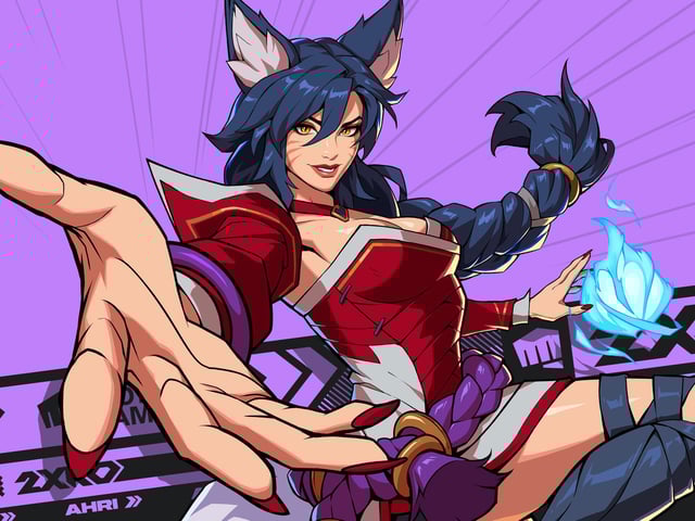 A woman with cat ears