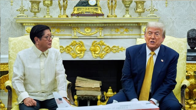President Donald Trump meets with Philippine President Ferdinand Marcos Jr