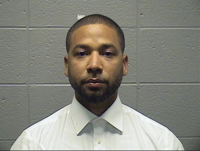 This booking photo provided by the Cook County Sheriff&#39;s Office shows Jussie Smollett. A judge sentenced Jussie Smollett to 150 days in jail Thursday, March 10, 2022, branding the Black and gay actor a charlatan for staging a hate crime against himself while the nation struggled with wrenching issues of racial injustice. (Cook County Sheriff&#39;s Office via AP)